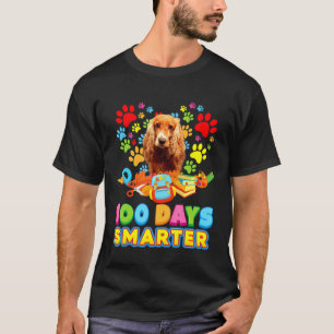 T-shirt 100 Jours Smarter Anglais Cocker Espagnol Chien Pa