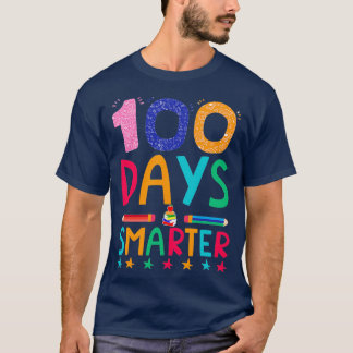 T-shirt 100 Jours Smarter Happy 100ème Jour De L'École Drô
