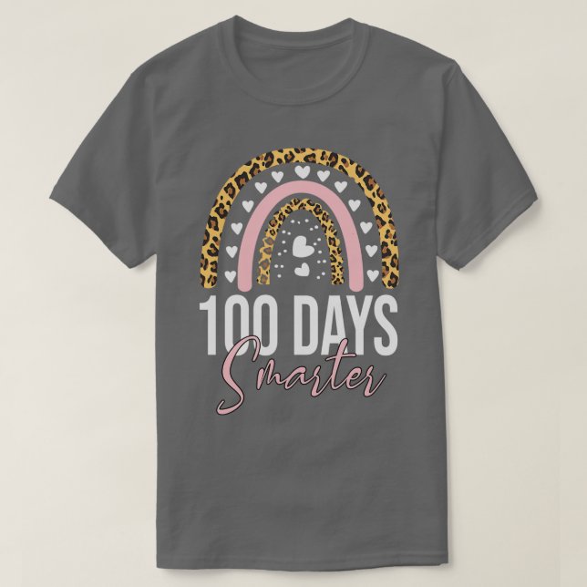 T-shirt 100 Jours Smarter Joyeux 100E Jour De L'École Arc- (Design devant)