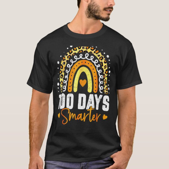 T-shirt 100 Jours Smarter Joyeux 100E Jour De L'École Arc- (Devant)