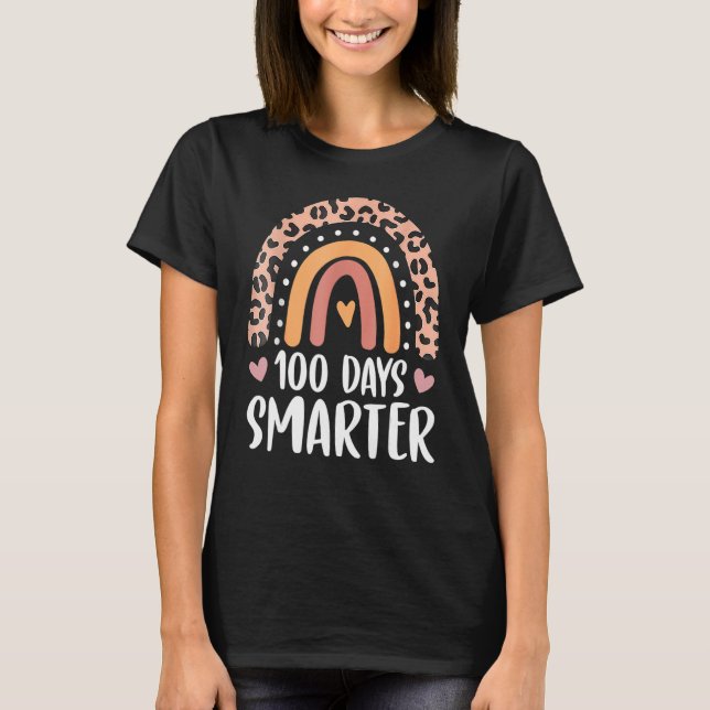 T-shirt 100 Jours Smarter Joyeux 100E Jour De L'École Arc- (Devant)