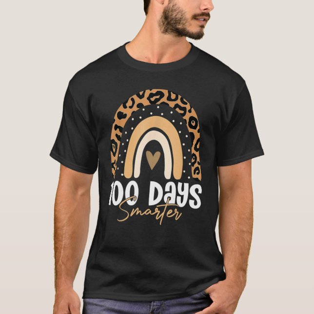T-shirt 100 Jours Smarter Joyeux 100E Jour De L'École Arc- (Devant)