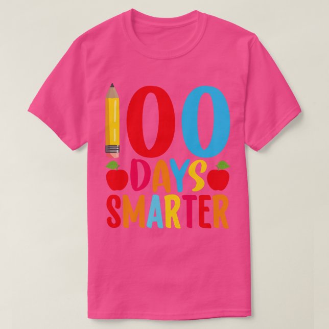 T-shirt 100 Jours Smarter Joyeux 100E Jour De Prek 100 Jou (Design devant)
