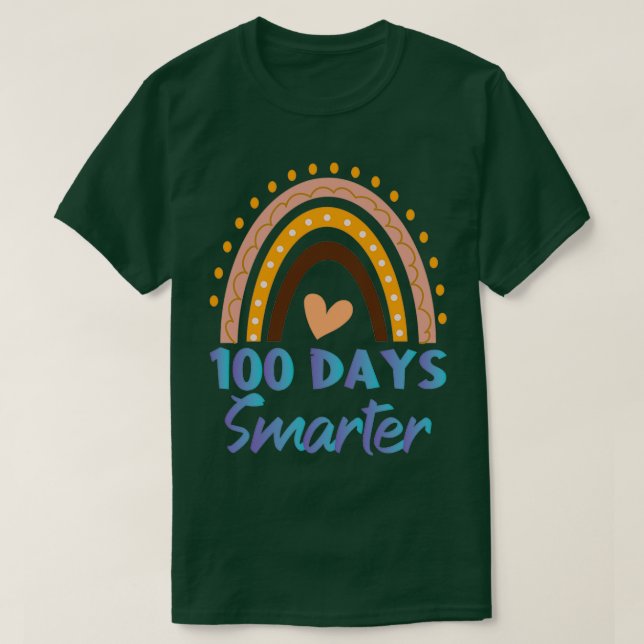 T-shirt 100 Jours Smarter Kindergarden School Enseignant R (Design devant)