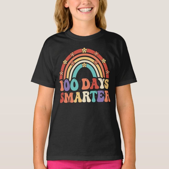 T-shirt 100 Jours Smarter Retro Super 100E Jours D'École (Devant)