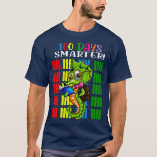 T-shirt 100 Jours Smarter School Kids Seahorse Design