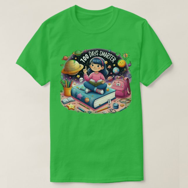 T-shirt 100 jours Spa astronaute du 100e jour de l'école (Design devant)