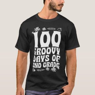 T-shirt 100 Jours Super de la 2e année école 60s les année