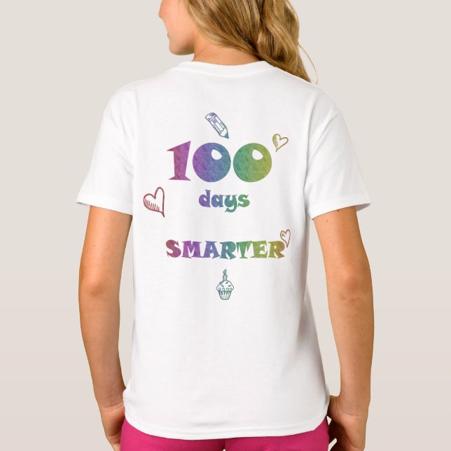 T-shirt 100 Jours - Tee de célébration pour 100 (Dos)
