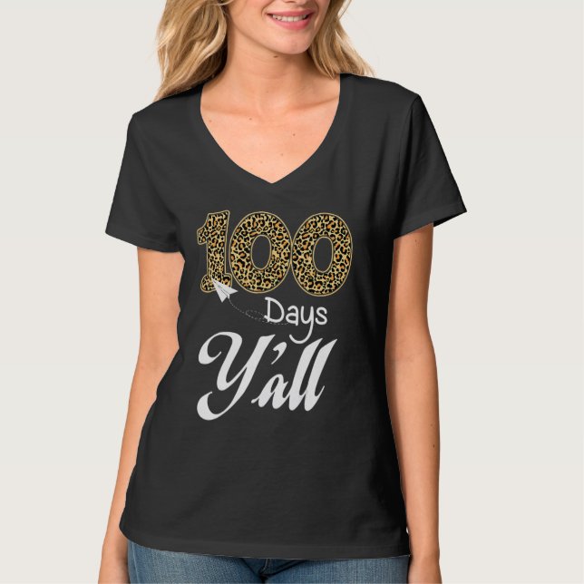 T-shirt 100 Jours Vous Enseignant Ou Étudiant Joyeux 100E  (Devant)