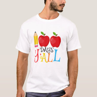 T-shirt 100 Jours Y tout pour enfants Enfants 100e Jour de