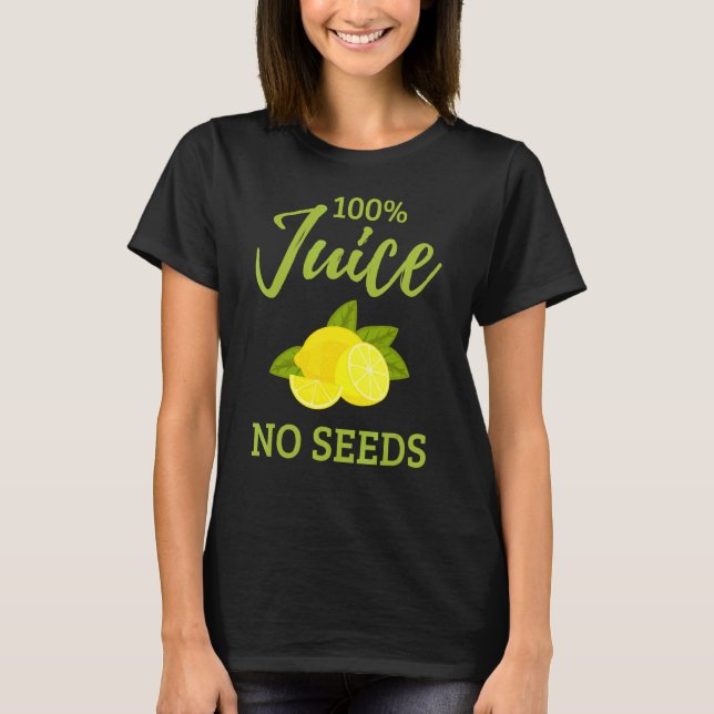 T-shirt 100 Jus Pas De Graines Vasectomie Survivant Pour M (Devant)