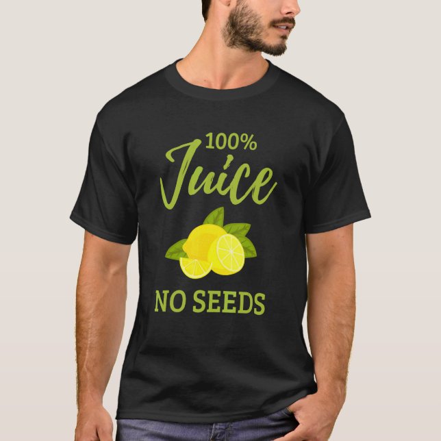 T-shirt 100 Jus Pas De Graines Vasectomie Survivant Pour M (Devant)
