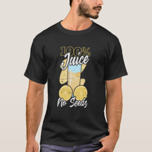 T-shirt 100 Jus Pas de graines Vasectomies Homme Contrôle 