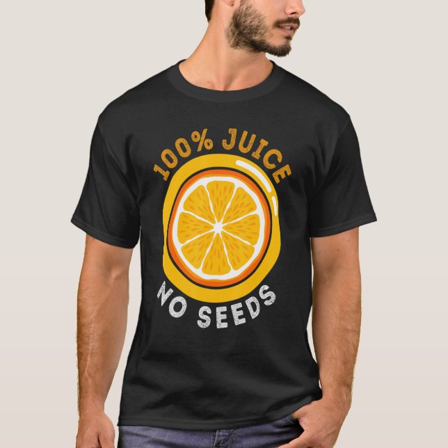 T-shirt 100 Jus Pas De Vasectomie Des Mens De Semence (Devant)