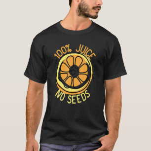 T-shirt 100 Jus Sans Graines Orange Vasectomie Homme 1