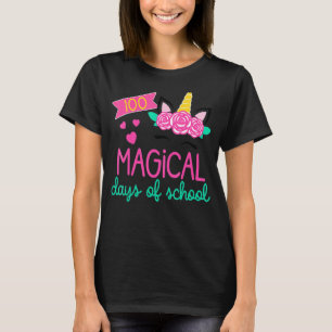 T-shirt 100 Magical Days of School Unicorn enseignant étud