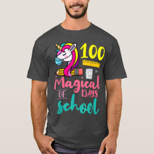 T-shirt 100 Magical Days of School Unicorn Enseignant Étud