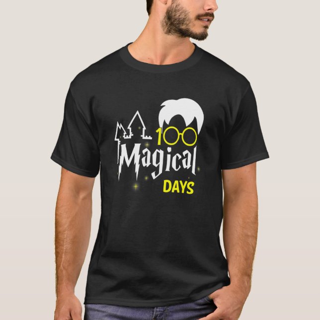 T-shirt 100 Magical Days Wizard 100th Days Of School Teac (Devant)