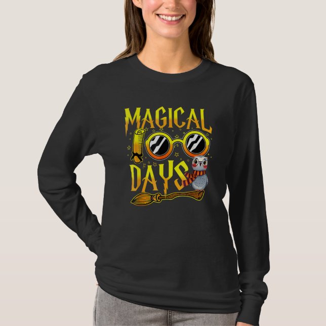 T-shirt 100 Magical Days Wizard 100th Days Of School Teach (Devant)