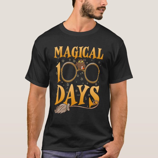 T-shirt 100 Magical Days Wizard 100th Days Of School Teach (Devant)