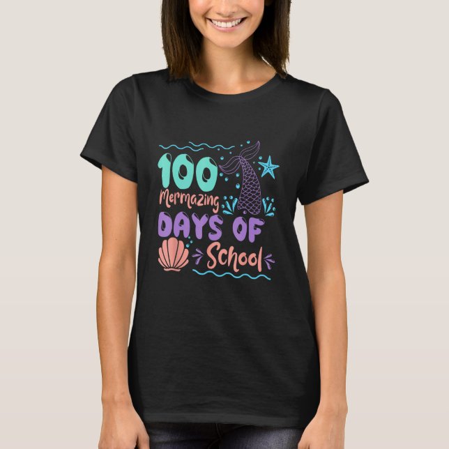 T-shirt 100 mermazing days of school   store motif graphic (Devant)