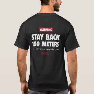 T-shirt 100 Meters Black Tee for Military Vets, Havoc7