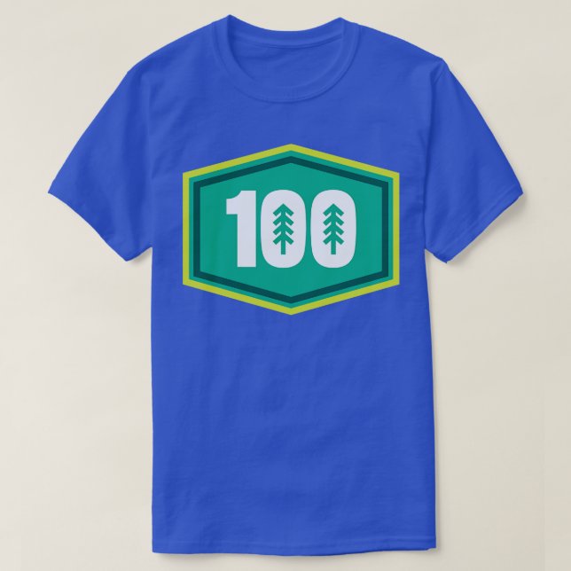 T-shirt 100 Mile Trail et Ultra Running Trees (Design devant)