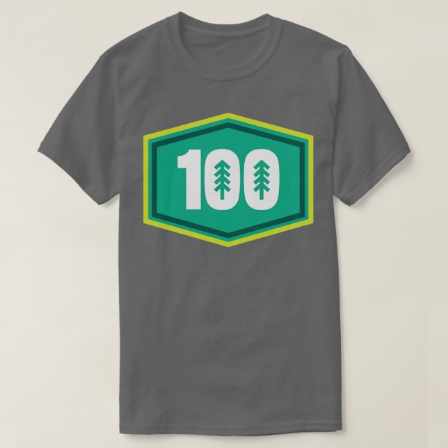 T-shirt 100 Mile Trail et Ultra Running Trees (Design devant)