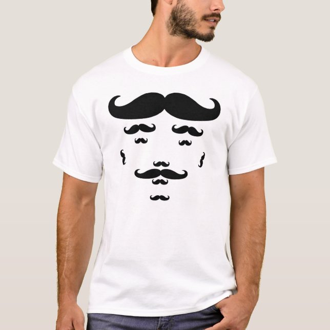 T-shirt 100% moustache (Devant)