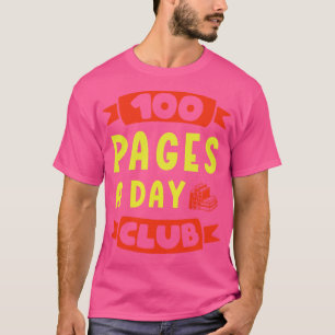 T-shirt 100 Pages Par Jour Club Avid Reader