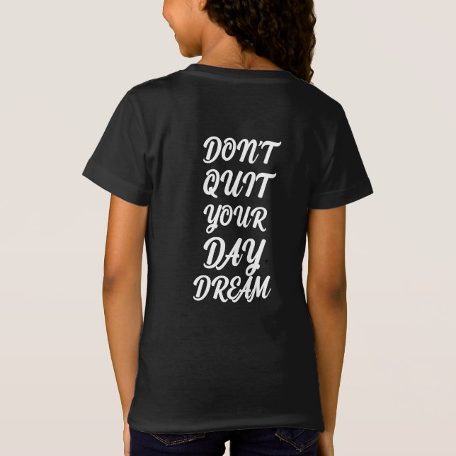 T-Shirt 100% peigné sonnerie coton enfant mots imprimés no (Dos)