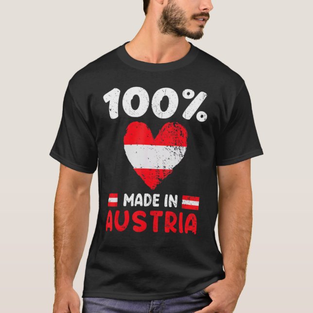T-shirt 100 Percent Made In Austria Austrian Boys (Devant)