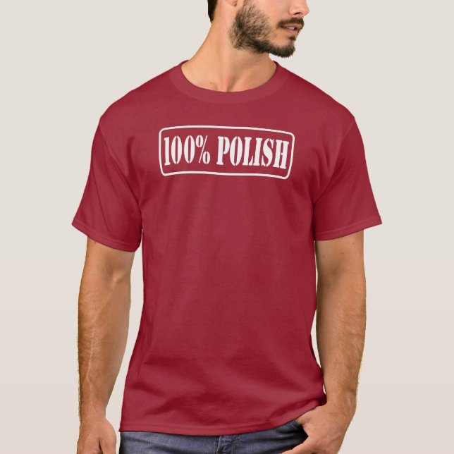 T-shirt 100% polonais - Cent Pour Cent Pour Cent Polonais (Devant)