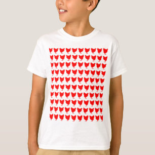 T-shirt 100 poulets - Rouge