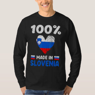 T-shirt 100 Pour Cent Fabriqué En Slovénie Garçons Filles