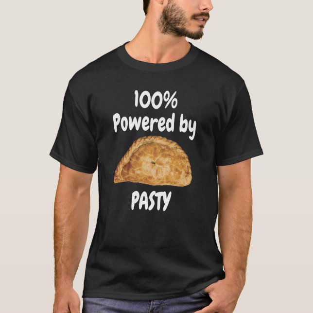 T-shirt 100% propulsé par PASTY Cornwall Cornish (Devant)