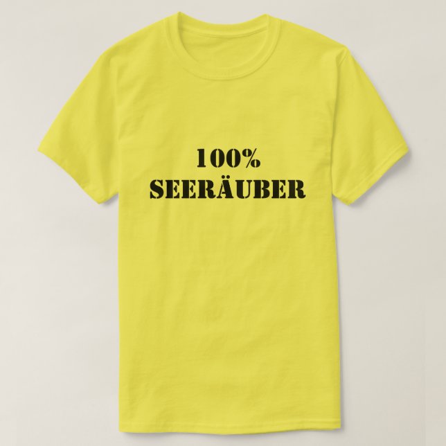 T-shirt 100% Seeräuber | 100% Buccaneer (Design devant)