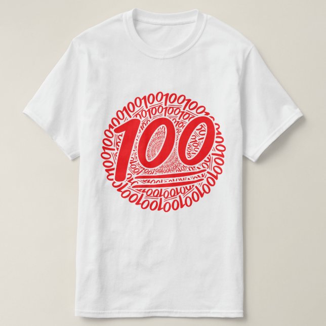 T-shirt 100 tout autour (Design devant)