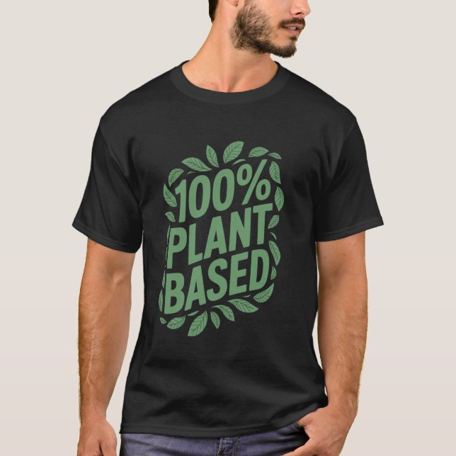 T-shirt 100 végane à base de plantes (Devant)