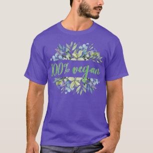 T-shirt 100 Végans Salade Veganisme Légumes Fruits