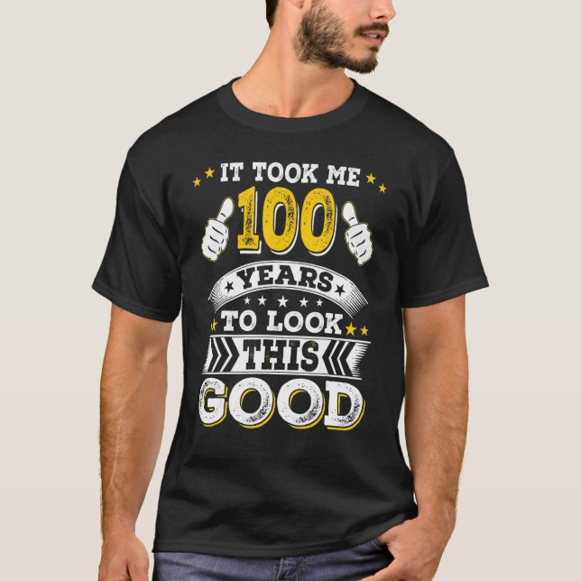 T-shirt 100e Anniversaire M'A Pris 100 Anniversaire Gran (Devant)