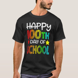 T-shirt 100e Jour Cadeau Étudiants Enfants Heureux 100 Jou