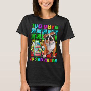 T-shirt 100e Jour de 3e année Garçons Anglais Chien-taurea