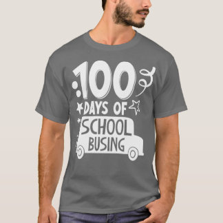 T-shirt 100e jour de l'école 100 jours de l'école autobus