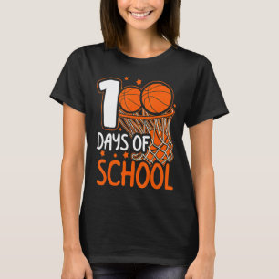 T-shirt 100E Jour De L'École Basketball Enfants 100 Jours