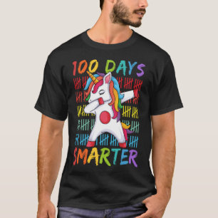 T-shirt 100e Jour de l'école Dabbing Unicorn 100 Jours Sma