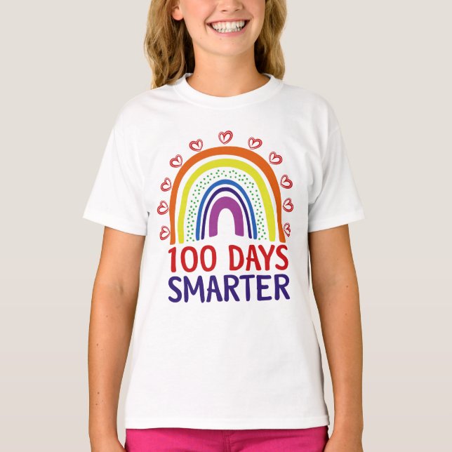 T-shirt 100e Jour De L'École Enseignant 100 Jours Plus Int (Devant)