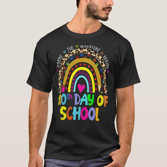 T-shirt 100e Jour De L'École Enseignant 100 Jours Smarter  (Devant)