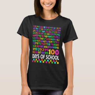 T-shirt 100e Jour De L'École Enseignant Enfants 100 Jours 